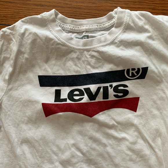 Levi’s Logo White Tee, Size Small - Picture 2 of 5